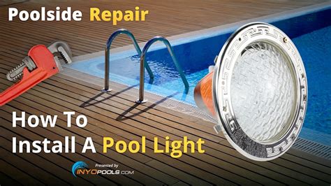 how to install a pool light junction box|pool light installation instructions.